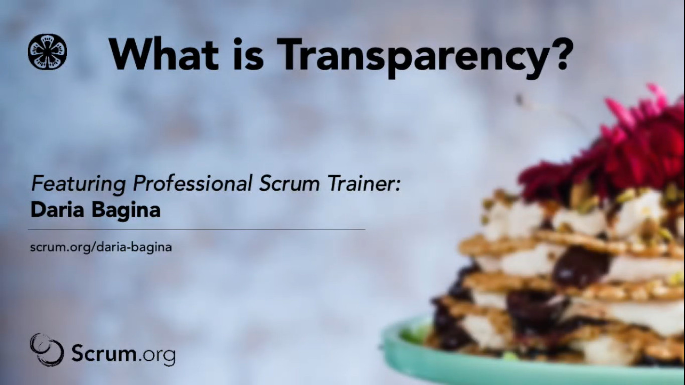 Transparency in the context of Scrum