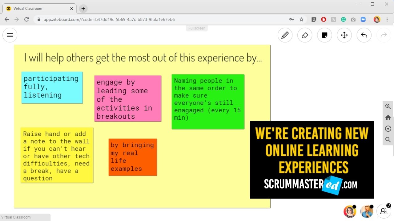 Online Training with ScrumMastered